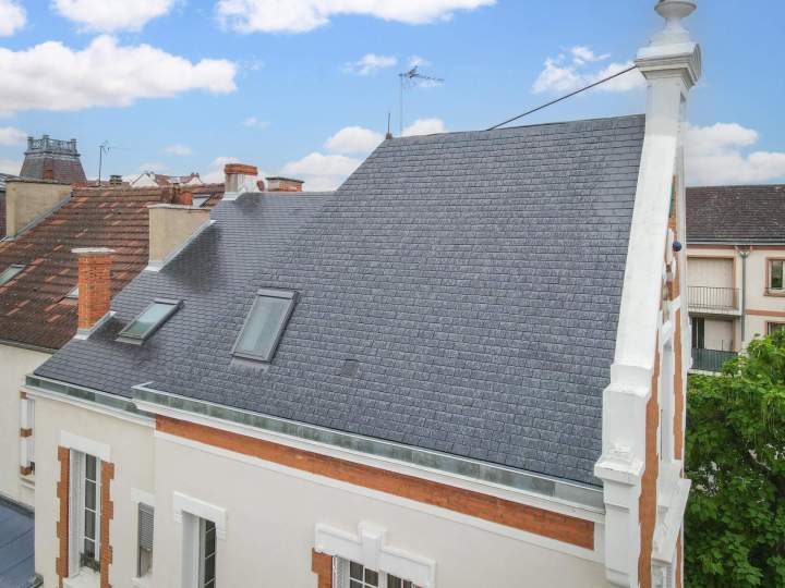 Toiture ardoise gris anthracite Vichy